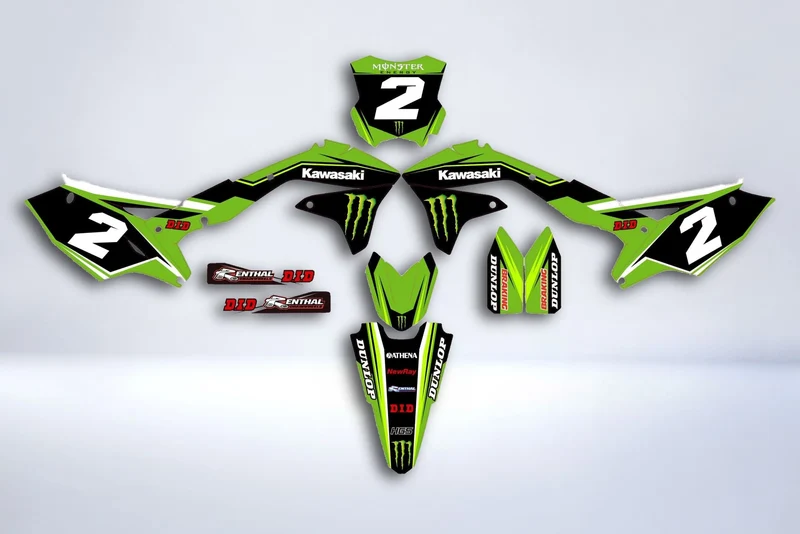 Kit déco KAWASAKI KXF 450 2016-2018 - MONSTER