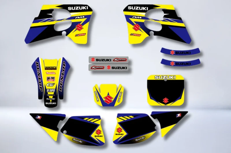 Kit Déco SUZUKI RM 125-250 1993-1995 - YELLOW BLUE