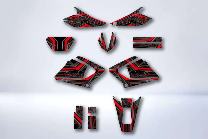 Kit Deco Yamaha DTR DTX 125 2004-2007 RED LINE
