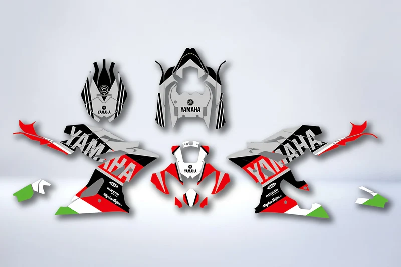 Kit Déco YAMAHA YZF R6 2008-2016 - RED GREEN