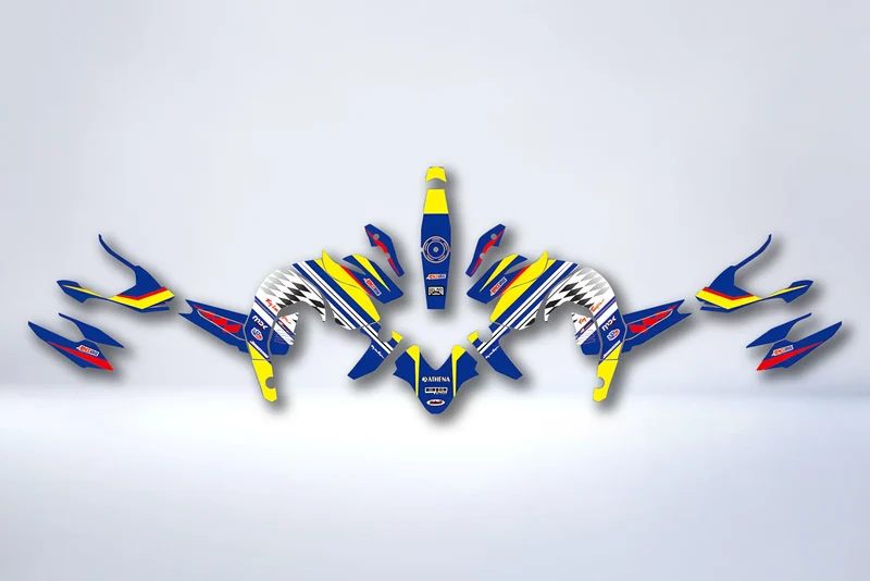 Kit Déco YAMAHA FZ 16 - BLUE YELLOW