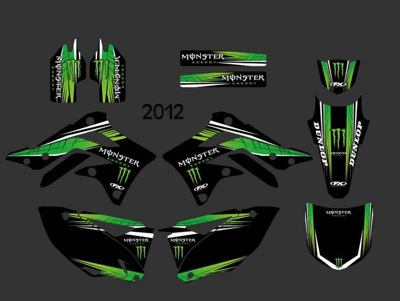 Kit Deco KAWASAKI KXF 450 2012-2013 - MONSTER V4