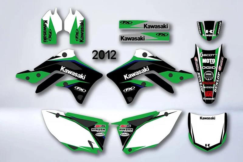 Kit Deco KAWASAKI KXF 450 2012-2013 - ORIGINE V2