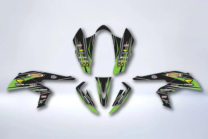 Kit Deco KAWASAKI KFX 450 - GREEN BLACK