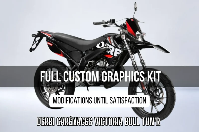 Kit Déco DERBI carénages Victoria Bull Tun'R 100% personnalisé