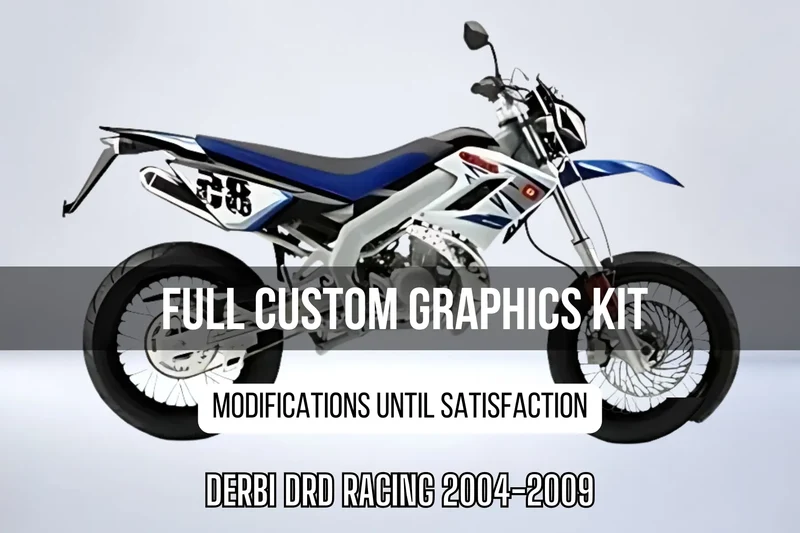 Kit Déco DERBI DRD RACING 2004-2009 100% personnalisé
