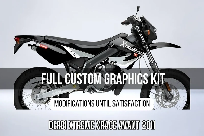 Kit Déco DERBI XTREME XRACE AVANT 2011 100% personnalisé