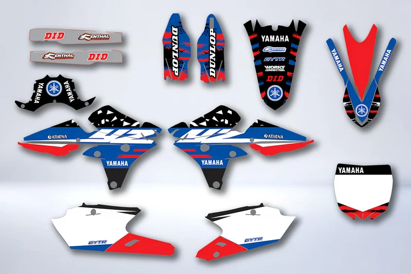 Kit Déco YAMAHA YZF 250-450 2014-2017 - BLUE RED #2