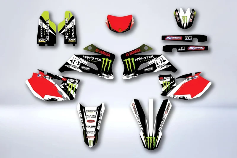 Kit Déco YAMAHA WRF 250-450 2007-2013 MONSTER RED