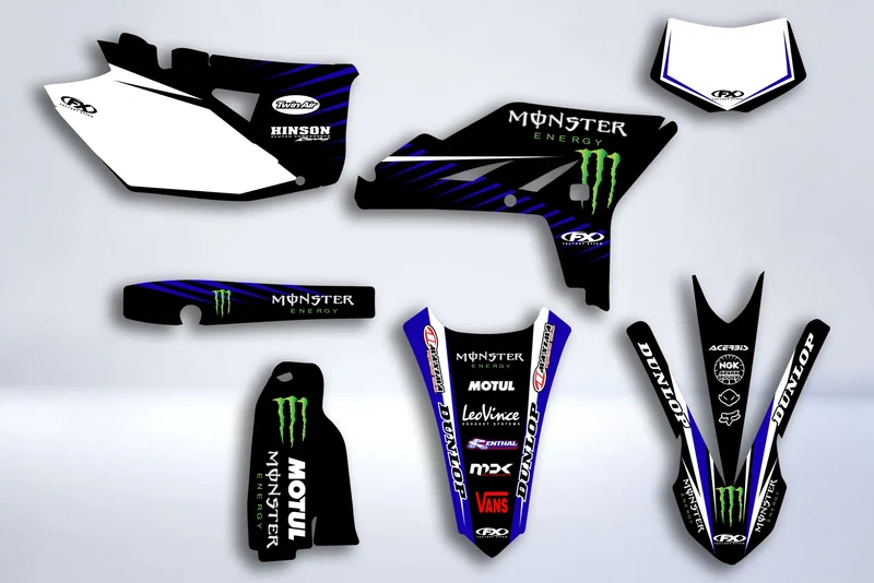 Kit Déco YAMAHA WRF 450 2012-2015 - MONSTER BLUE
