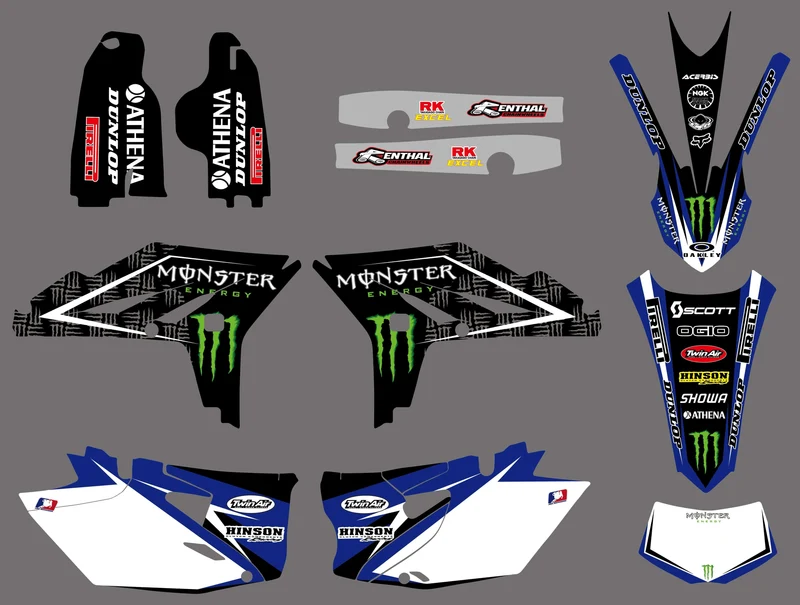 Kit Déco YAMAHA WRF 450 2012-2015 MONSTER