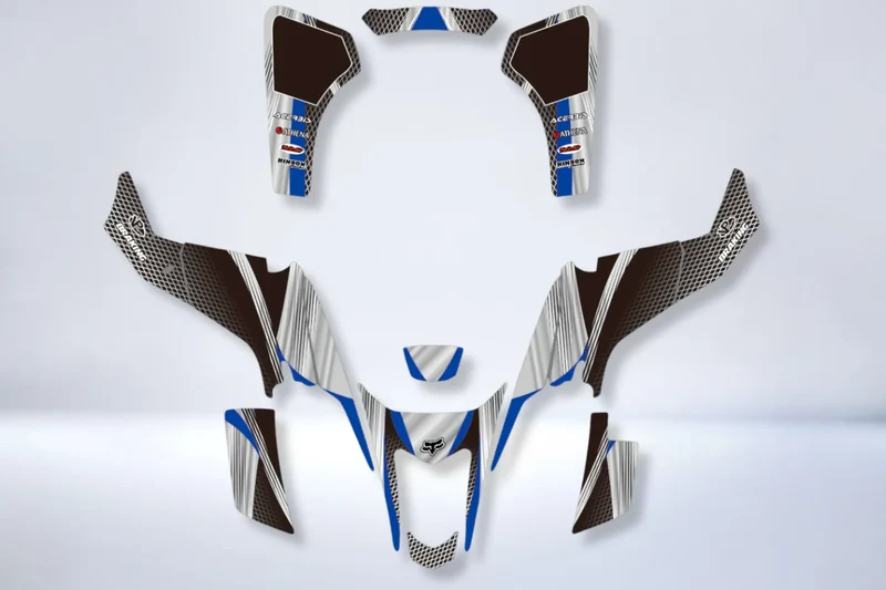 Kit Déco SUZUKI LTZ 400 2003-2008 - GREY BLUE (modèle carburateur)