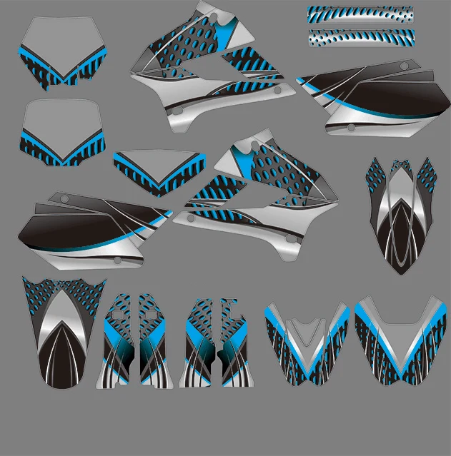 Kit Deco KAWASAKI KLX 250 2008-2018 - GREY BLUE