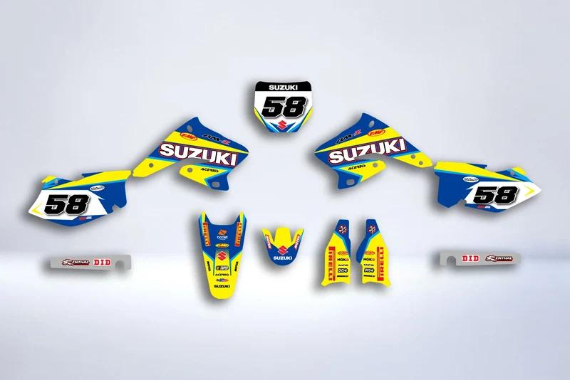 Kit Déco SUZUKI RMZ 250 2004-2006 - BLUE YELLOW