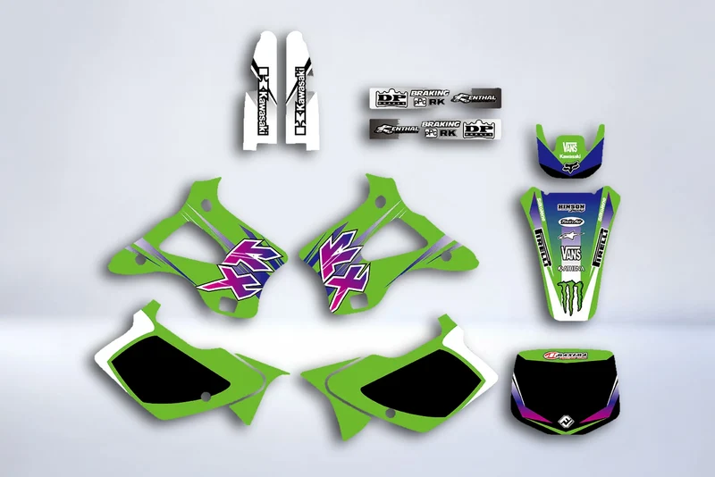 Kit déco KAWASAKI KX 125-250 1994-1998 - OLD ORIGINE