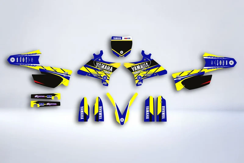 Kit déco YAMAHA YZ 125-250 2002-2020 UFO RESTYLE - BLUE YELLOW