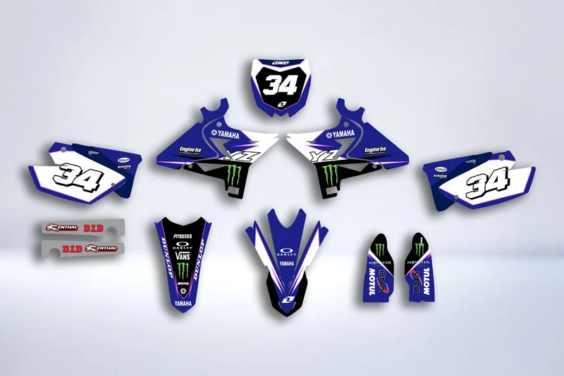 Kit déco YAMAHA YZ 125-250 2002-2020 - UFO RESTYLE MONSTER