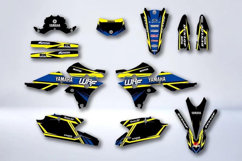 Kit Déco YAMAHA WRF 250-450 2015-2018 - YELLOW BLUE