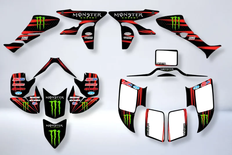 Kit déco HONDA TRX 450 450R 450ER - RED MONSTER