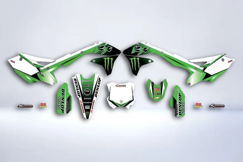 Kit Deco KAWASAKI KXF 450 2016-2018 - GREEN WHITE