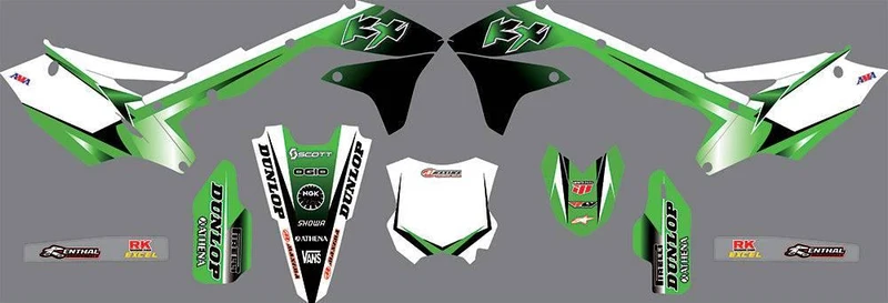Kit Deco KAWASAKI KXF 450 2016-2018 - GREEN WHITE