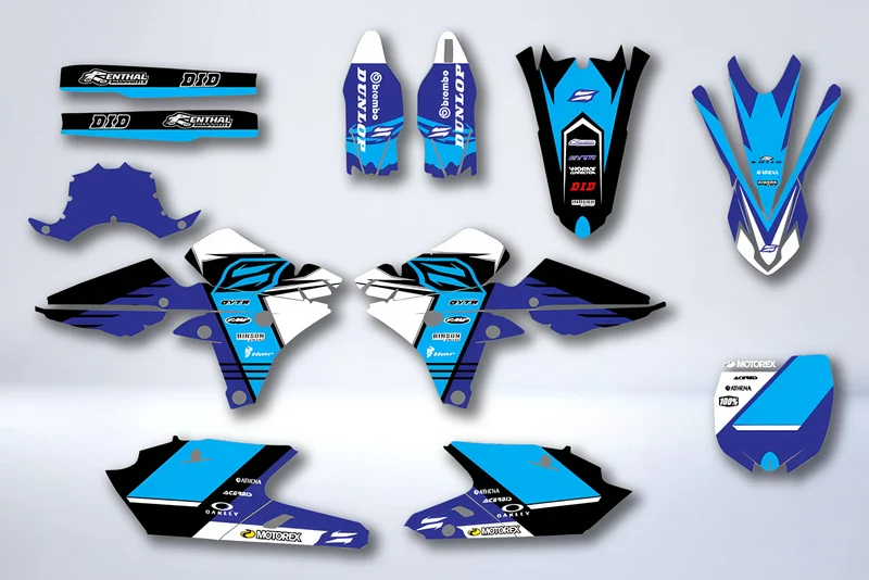 Kit Déco YAMAHA YZF 250-450 2014-2017 - SKY BLUE