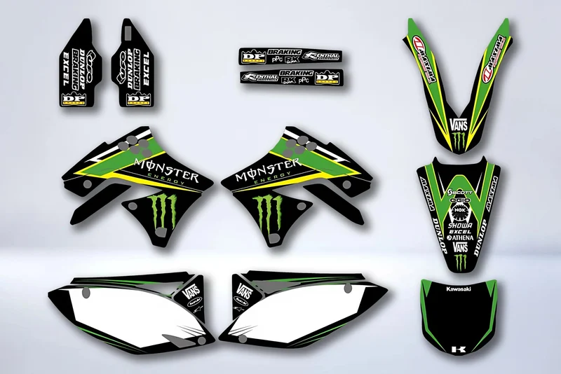 Kit Déco KAWASAKI KXF 250 2009-2012 - MONSTER #1