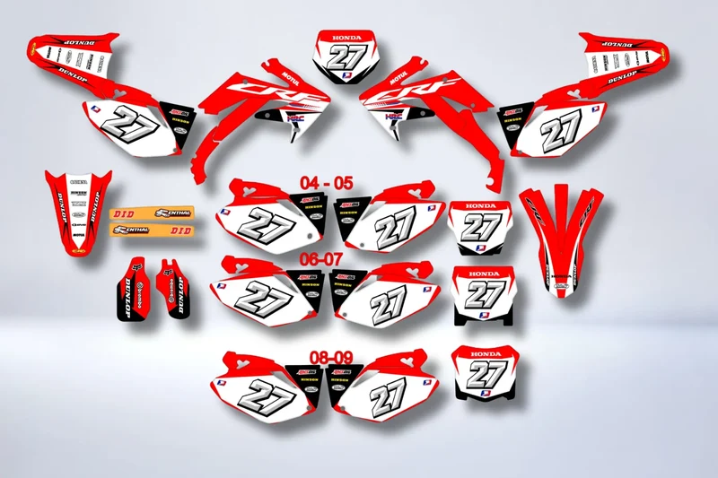 Kit déco HONDA CRF 250 2004-2009 - ORIGINE