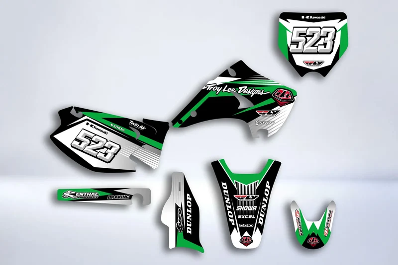 Kit Déco KAWASAKI KX 125-250 2003-2012 - TROY LEE