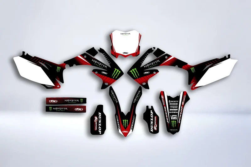 Kit déco HONDA CRF 250-450 2009-2012 - RED MONSTER
