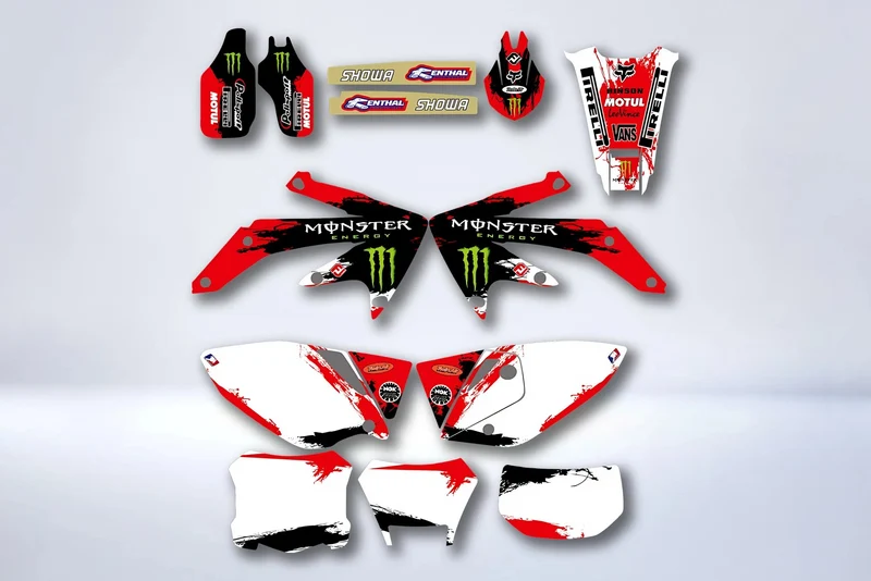 Kit déco HONDA CRF450X 2004-2016 MONSTER RED