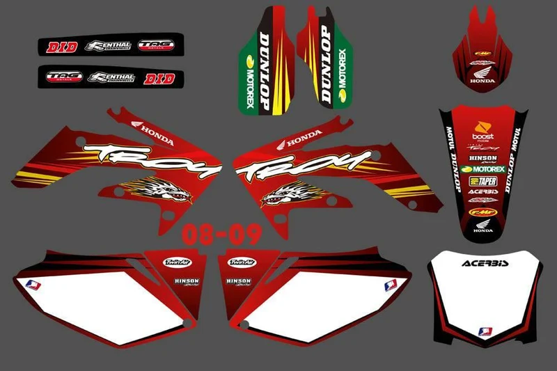 Kit déco HONDA CRF 250 2004-2009 - TROY