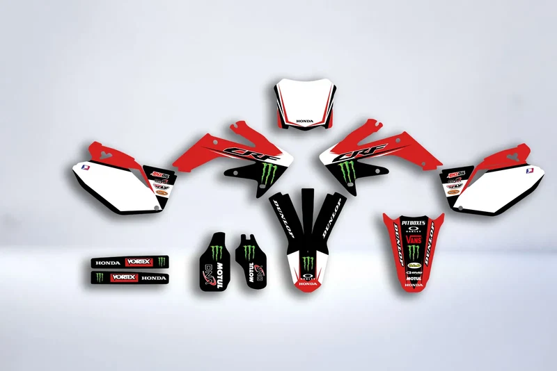 Kit déco HONDA CRF 250 2004-2009 - RED MONSTER