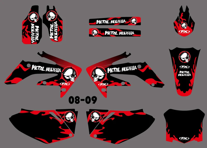Kit déco HONDA CRF 250 2004-2009 - METAL MULISHA