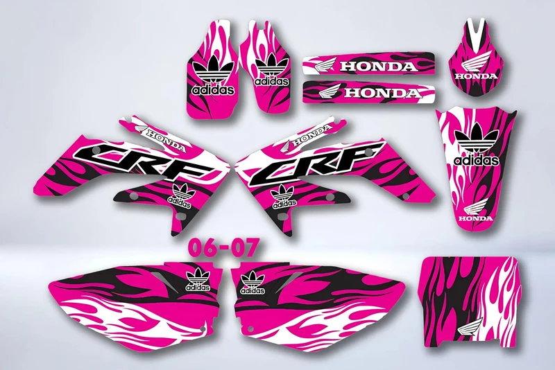 Kit déco HONDA CRF 250 2004-2009 - PINK