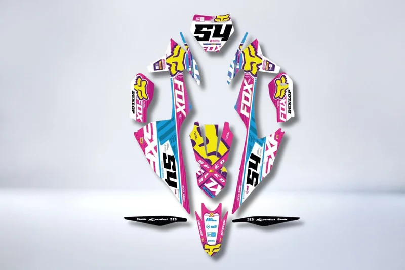 Kit déco KTM adaptable à tous les modèles - PINKY