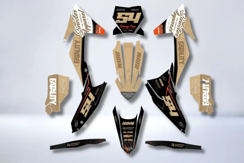 Kit déco KTM adaptable à tous les modèles - SAHARA