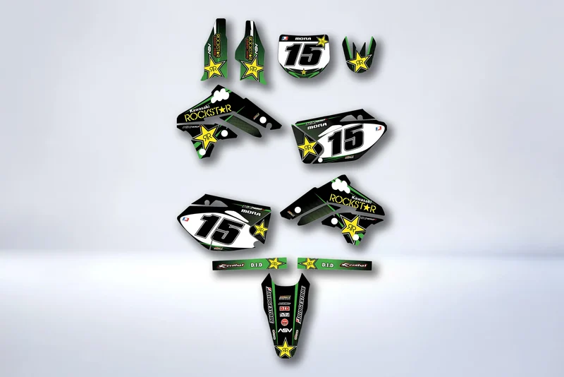 Kit déco Kawasaki KXF 450 2006-2008 - ROCKSTAR