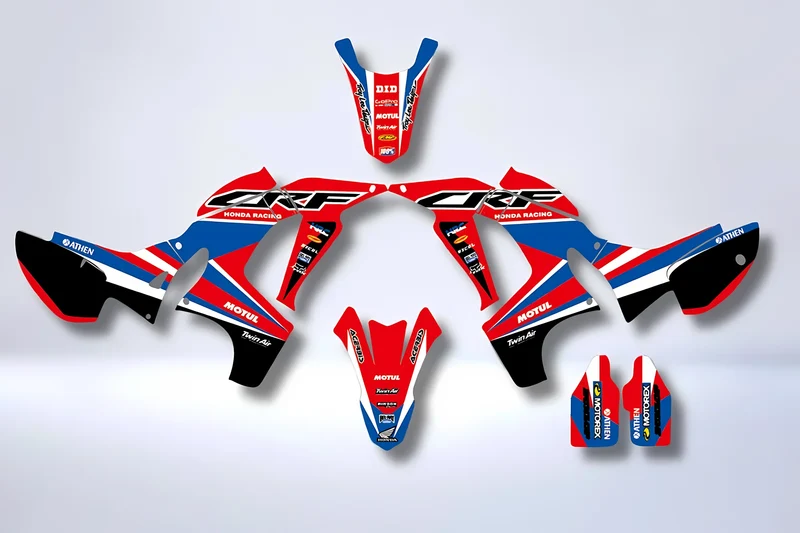 Kit déco RED BLUE - HONDA CRF 250 RALLY 2017-2020