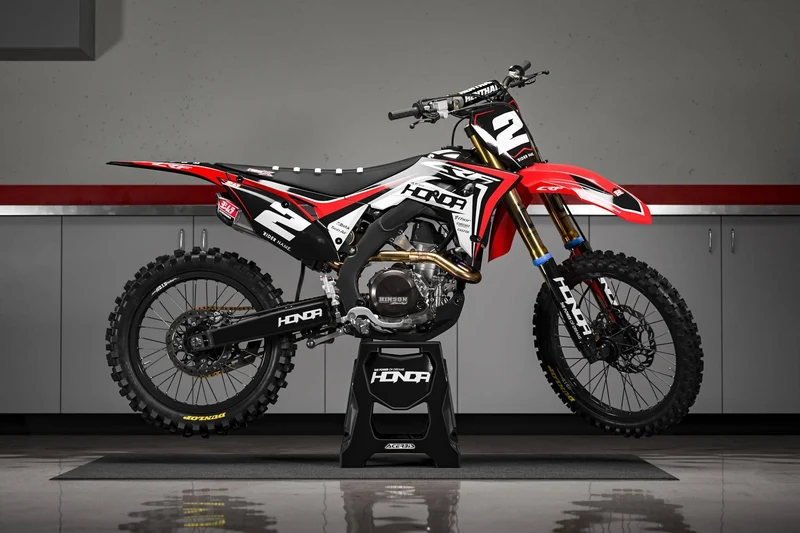 Kit déco HONDA CRF 450 2017-2020 CRF 250 2018-2021 - RED