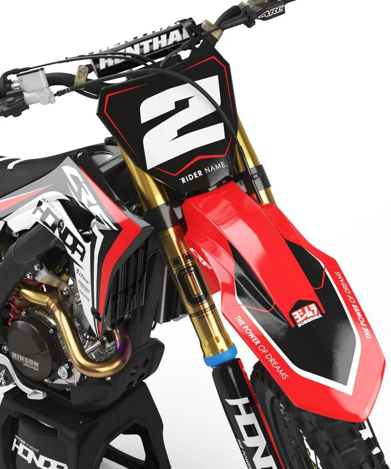 Kit déco HONDA CRF 450 2017-2020 CRF 250 2018-2021 - RED