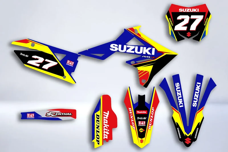 Kit Déco SUZUKI RM-Z 450 2018-2025 & RM-Z 250 2019-2025 - RYBLUE