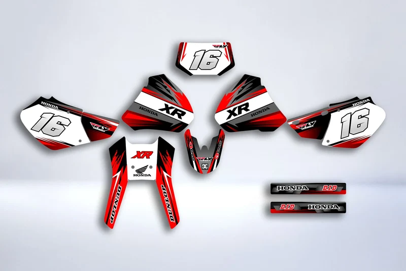 Kit déco HONDA XR 250-400 1996-2004 - GREY RED