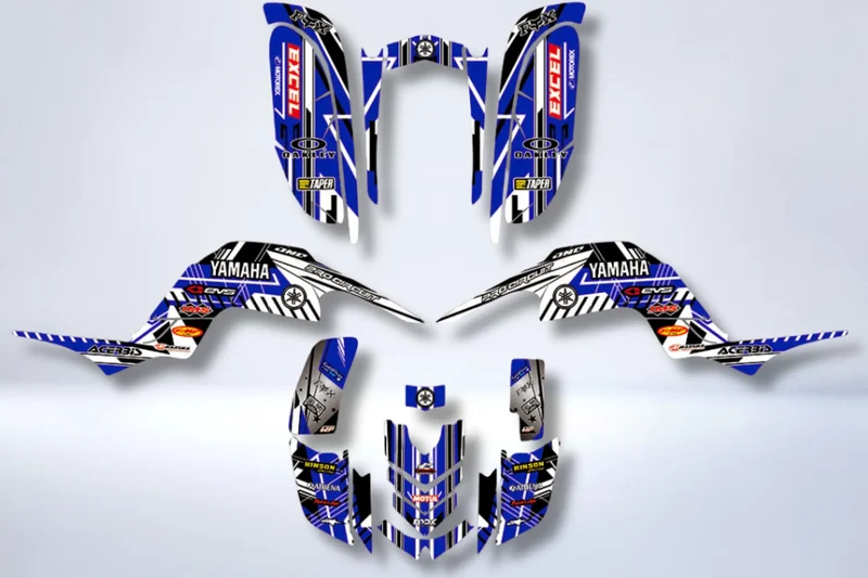 Kit déco Yamaha YFM 660 RAPTOR - BLUE FACTORY