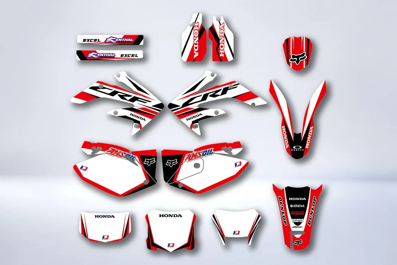 Kit déco HONDA CRF250X 2004-2016 - WHITE RED