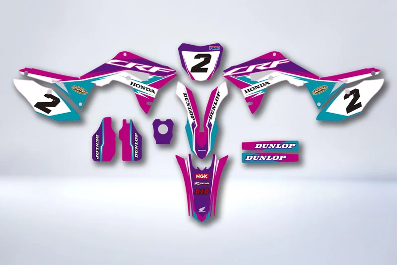 Kit déco HONDA CRF 450 2017-2020 CRF 250 2018-2021 - PINK