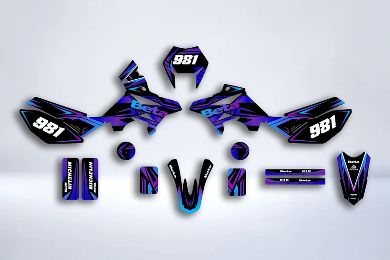 Kit Déco BETA 50 RR 2011-2020 - BLUE PURPLE