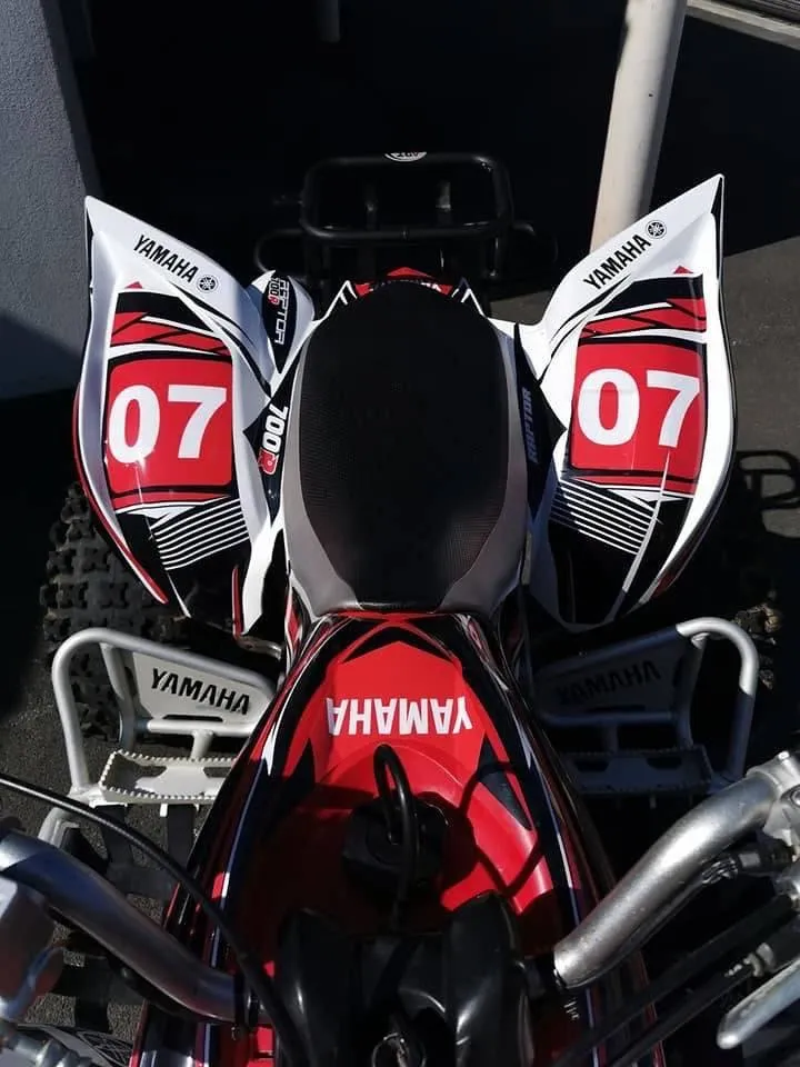 Kit déco Yamaha YFM 700 RAPTOR 2006-2012 - RED