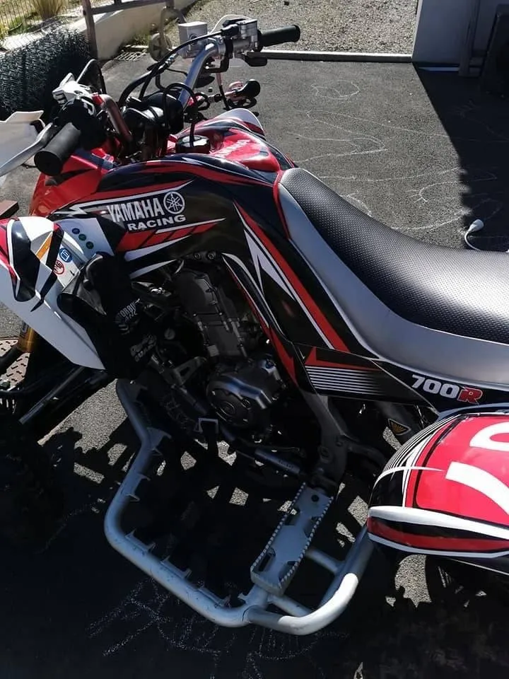 Kit déco Yamaha YFM 700 RAPTOR 2006-2012 - RED