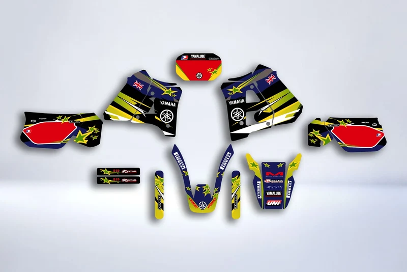 Kit Deco Yamaha DTR DTRE 125 1992-2003 - BLUE GREEN
